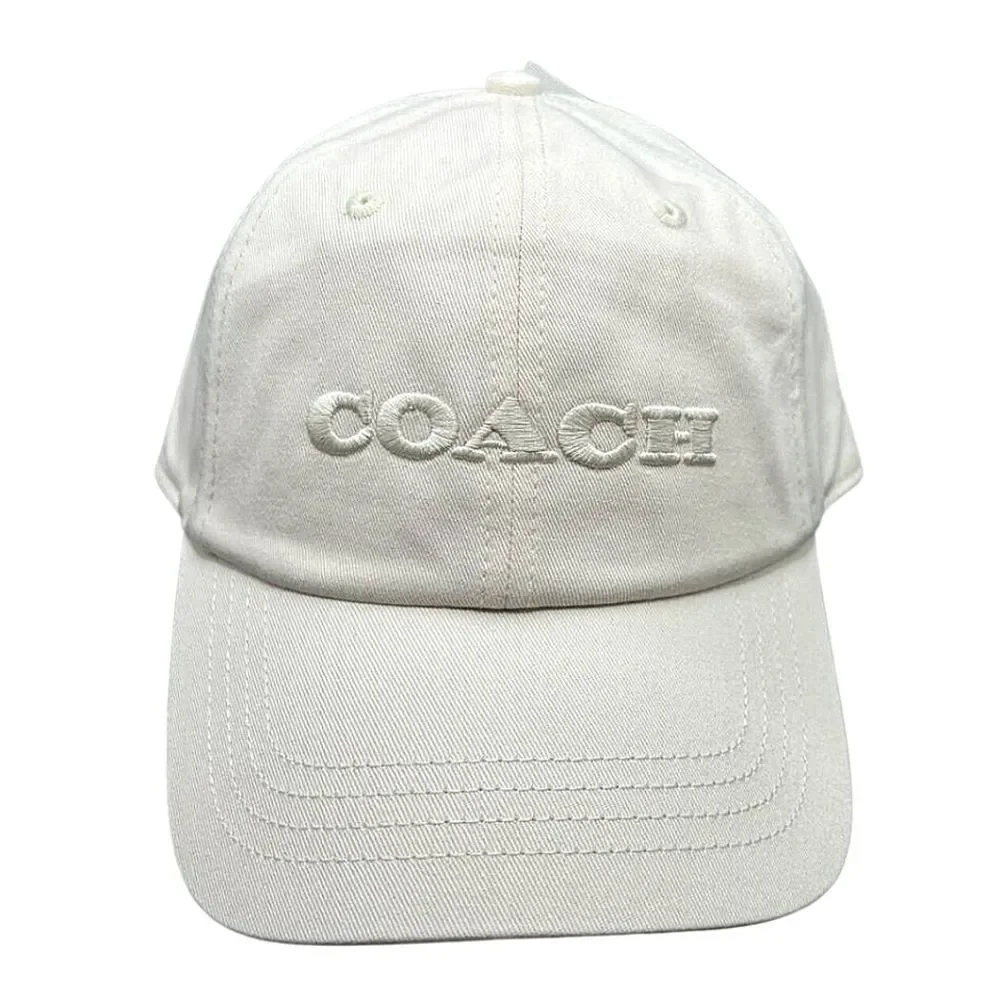 Coach Logo‎ Baseball Cap- Cream